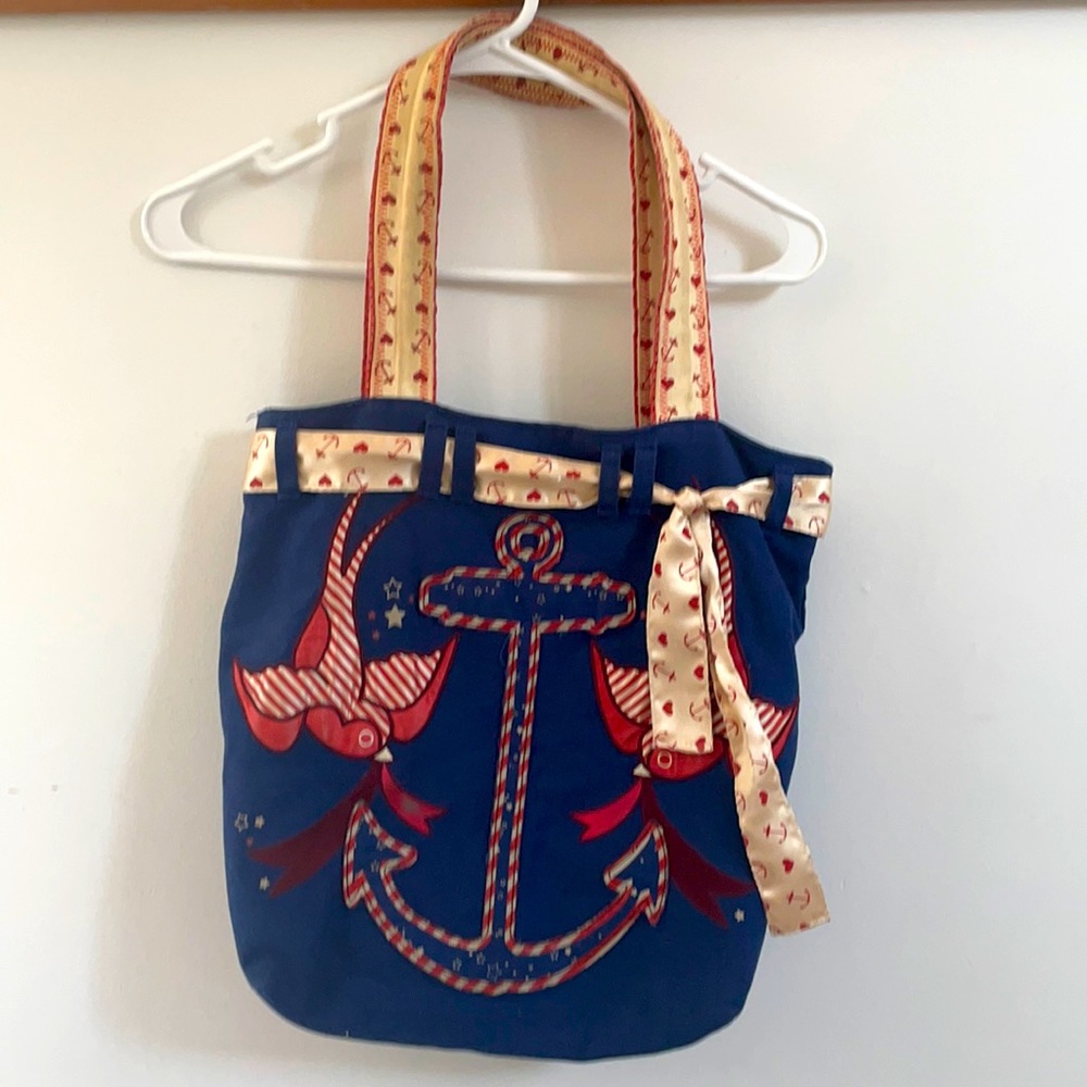 Loungefly anchor and swallow tote bag